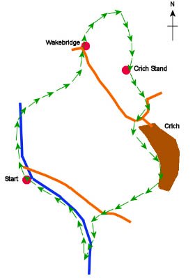 crich stand walk route map